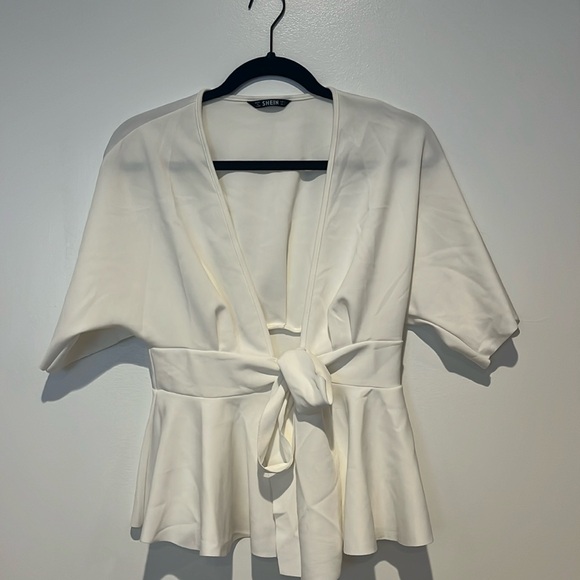 SHEIN white blouse size S - Picture 1 of 6